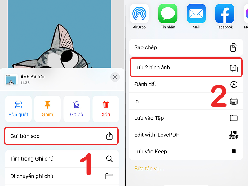 Lưu hình ảnh đã giấu vào iPhone